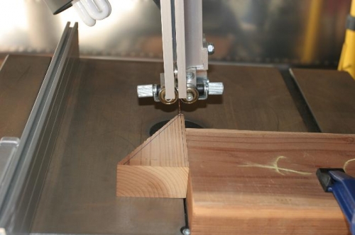 Using Band Saw to Fabricate a Form Block