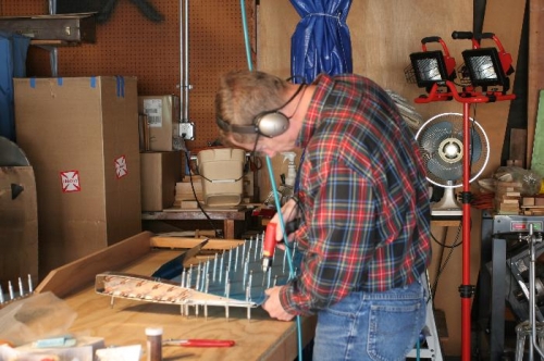 Match Drilling the New LH Elevator Skin