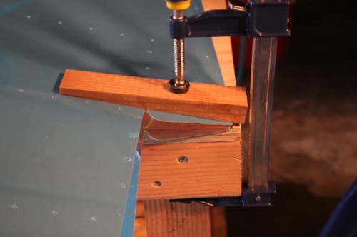 Bending the Left Elevator Tabs