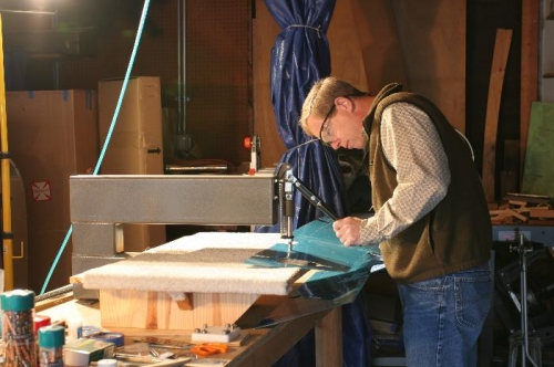 Dimpling the New Left Elevator Skin