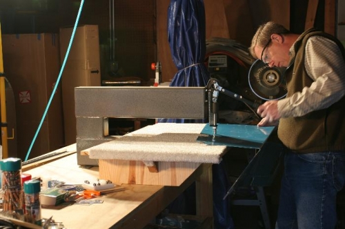 Dimpling the New Left Elevator Skin