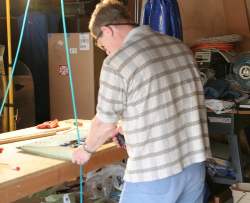 Drilling Right Elevator Leading Edge Using 12