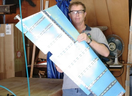 Finished Riveting the Left Elevator