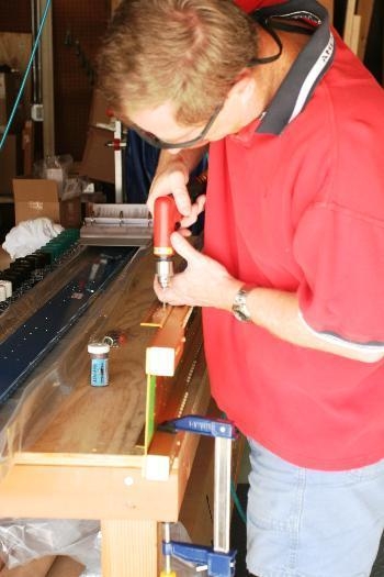 Drilling Fuel Tank Support Nutplate Holes