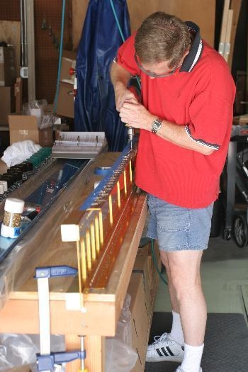 Drilling Fuel Tank Support Nutplate Holes