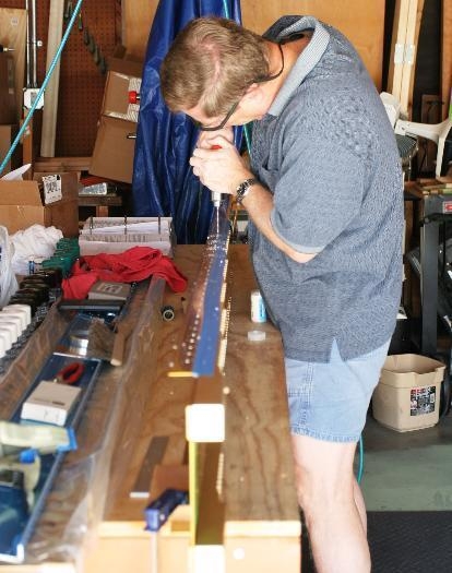 Drilling Fuel Tank Support Nutplate Holes