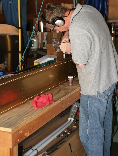 Drilling the Outboard Section of the Wing Spar