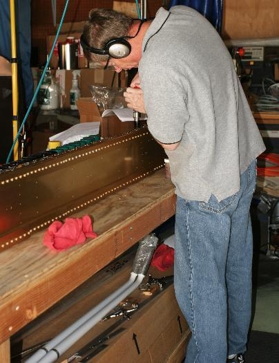 Drilling the Outboard Section of the Wing Spar