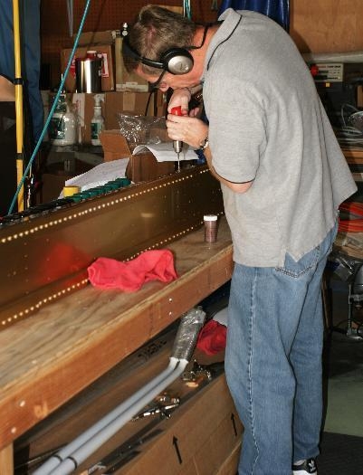 Drilling the Outboard Section of the Wing Spar