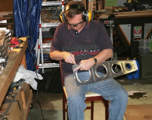 Using Hand File to Debur Wing Mid-Rib