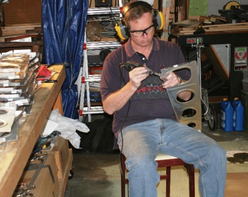 Using Dremel Tool to Debur Wing Mid-Rib