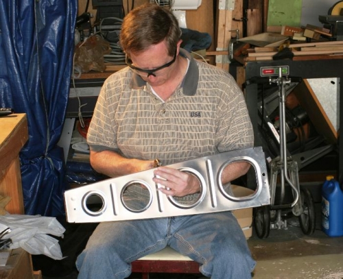 Using a Hand File to Debur a Mid-Wing Rib