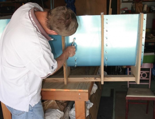 Clecoing Ribs into the Leading Edge