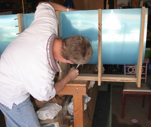 Clecoing Ribs into the Leading Edge