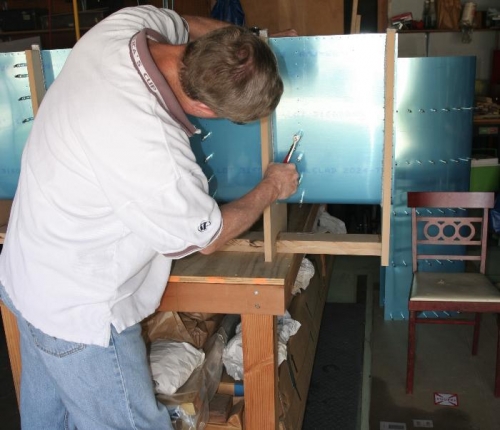 Clecoing Ribs into the Leading Edge