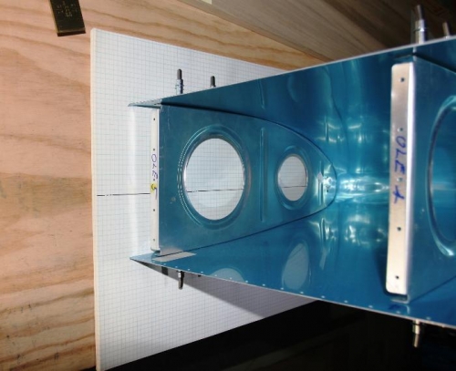 Aft End of Leading Edge Postioned on Centerline