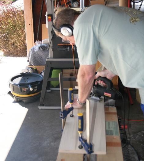 Using a Jigsaw to Cut Out Leading Edge Crossections