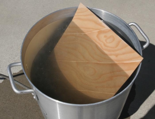 Plywood Going for a Hot Water Bath