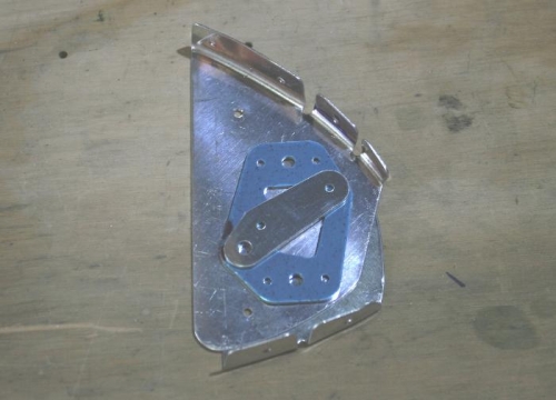 New Switch Mounting Plate Approximately Located Atop New Stall Warning Sensor Bracket