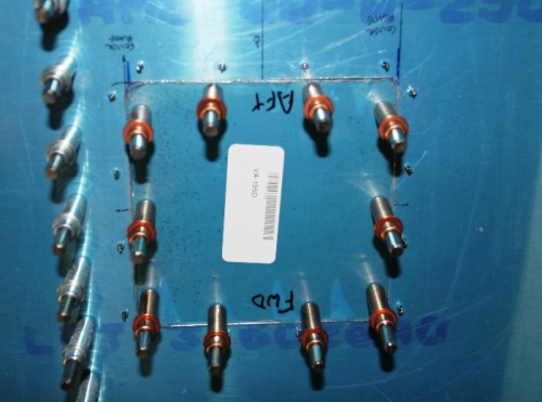 Access Hole Cover Clecoed in Place