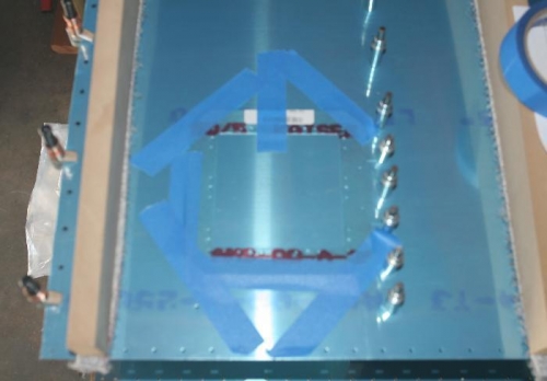 Locating the Stall Warning Kit Access Hole