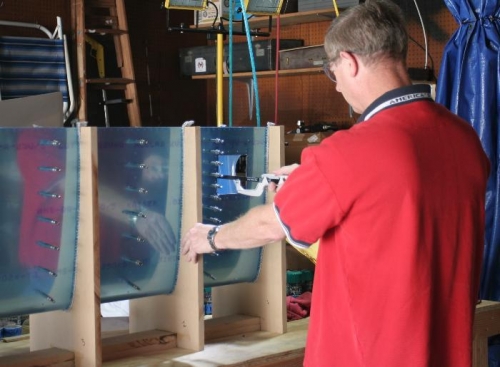 Using a Hacksaw to Rough Cut Access Hole