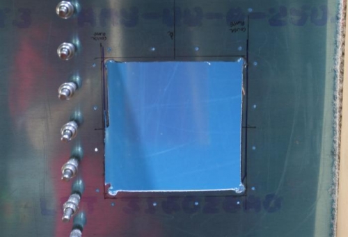 Progress on the Left Side of Access Hole