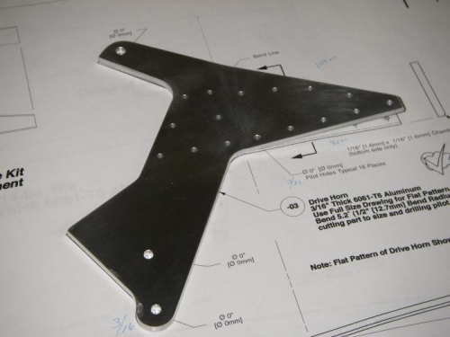 Completed rudder horn