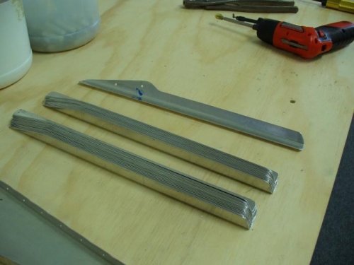 Finished stiffeners.