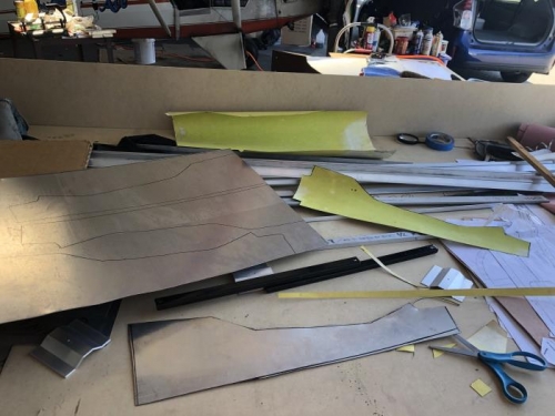 rough cutout of seat rib blanks