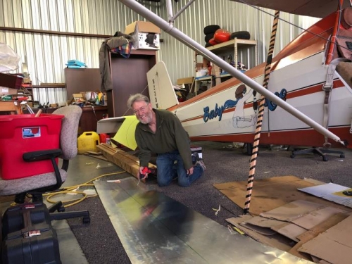 deburring the top skin