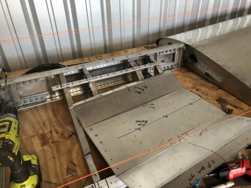 rivet holes in ribs and seat pan deburred