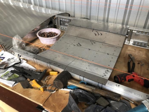 seat pan finally rivetted into place