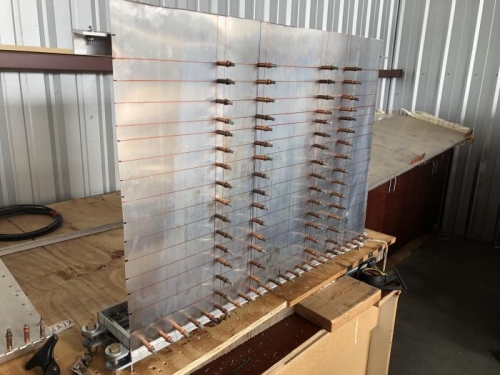 center section bottom skin clecoed in place