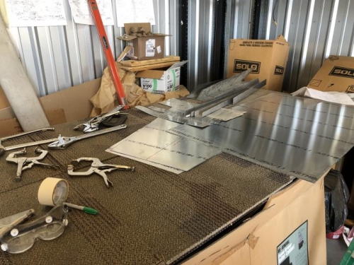 aluminum for spars, ribs and skins of both wing tips