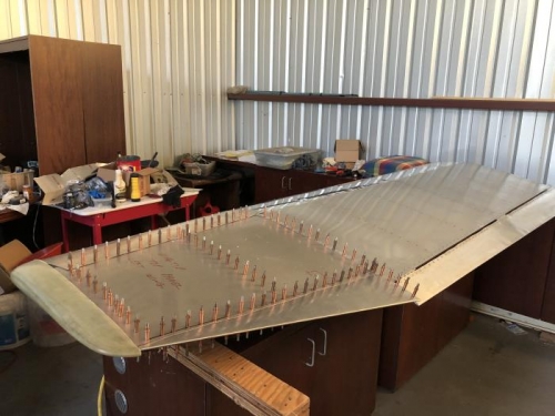 looking good, one more full day should see this wing done