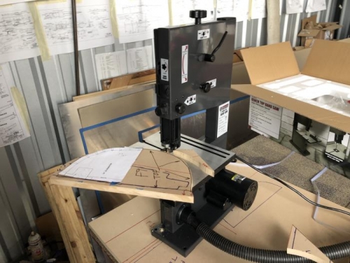 cutting out one of the bulkhead form pieces