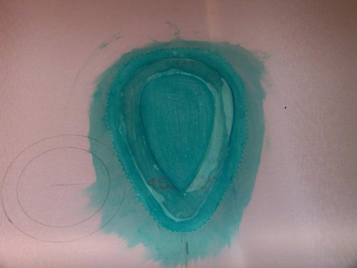 The mount ring for one of the jury strut mounts.