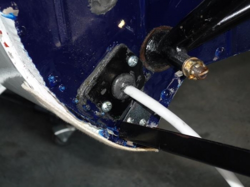 Firewall patch for the starter cable.