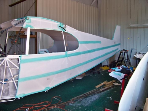 Left side ready for inspection plate frames in rear