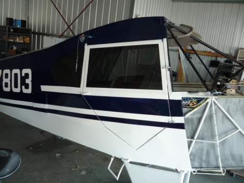 Checking door fit with seal in place.