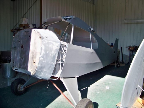 Fuselage back in my hangar with the boot cowl mounted  in place.