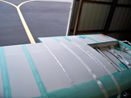 Working some of the inboard ribs.