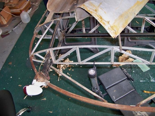 The left wing tip before dis-assembly.