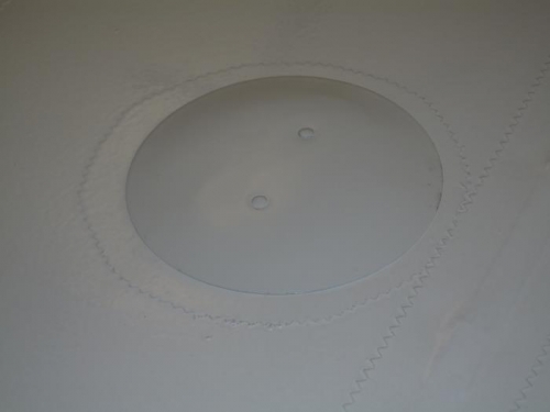 Inspection panel installed.