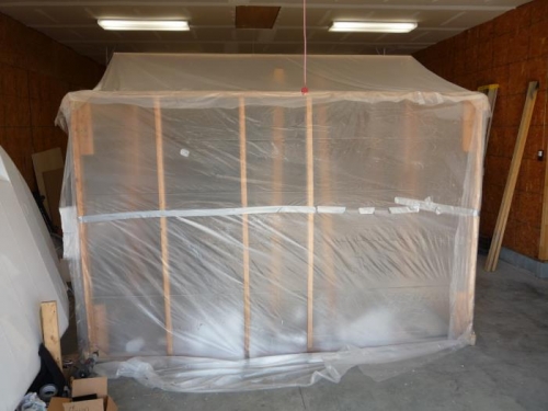 Booth with the front bubble built in.