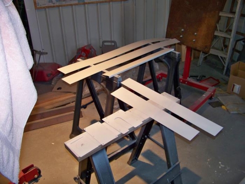 Inspection panels and wing root fairings primed