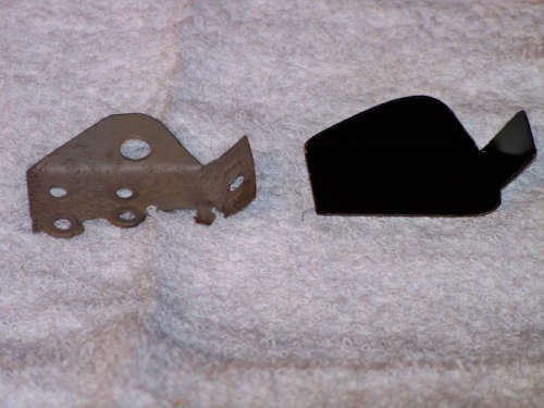 Old vs. New - New wingtip bow support bracket.