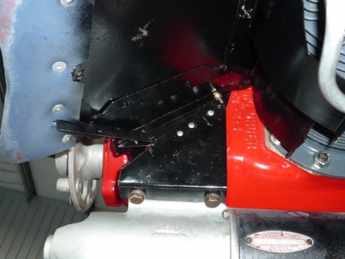 New baffle mount bracket in place.