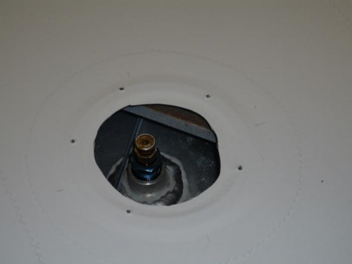 Fuel drain back in place.